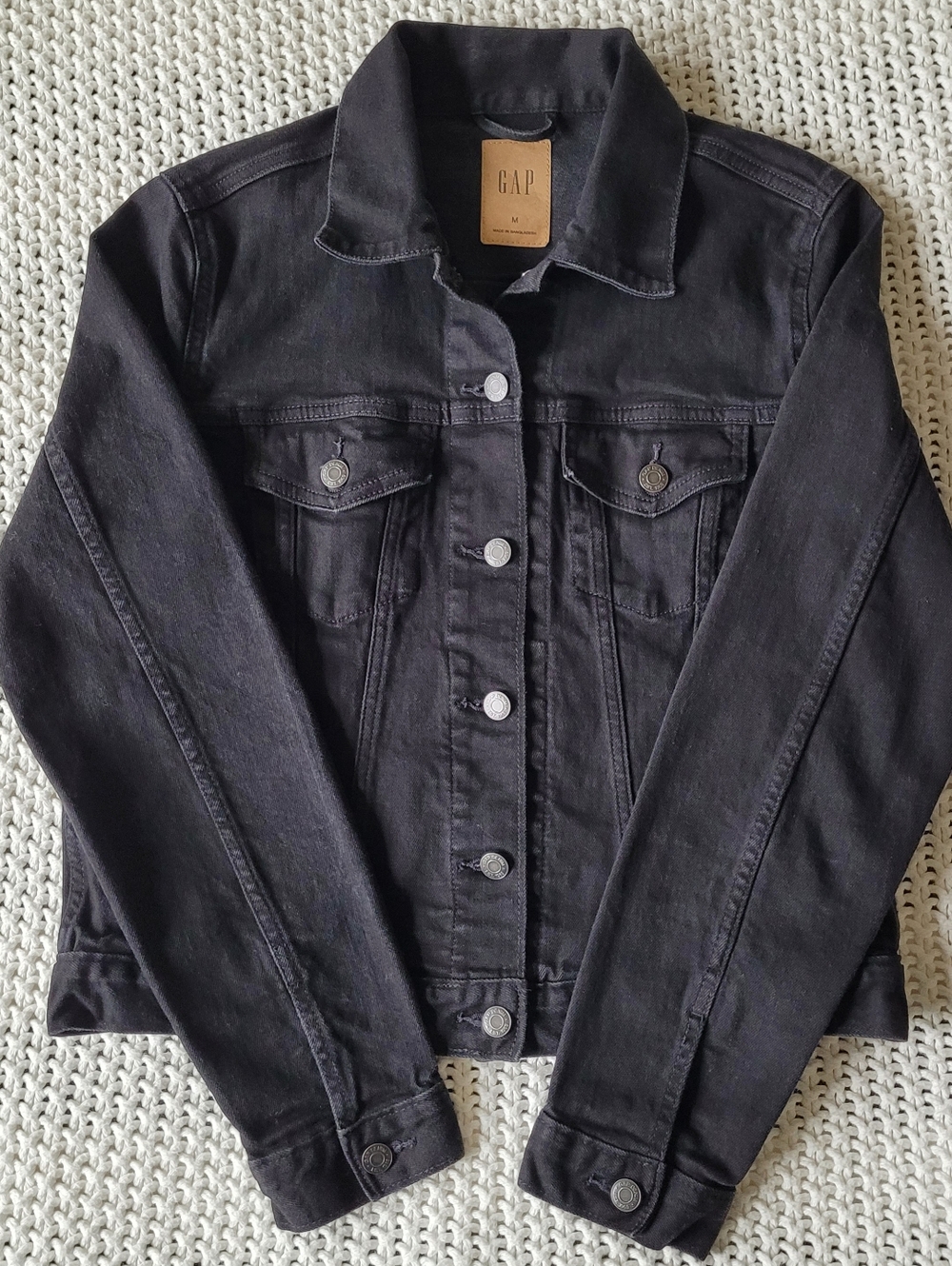 Gap Icon Denim Jacket, Black